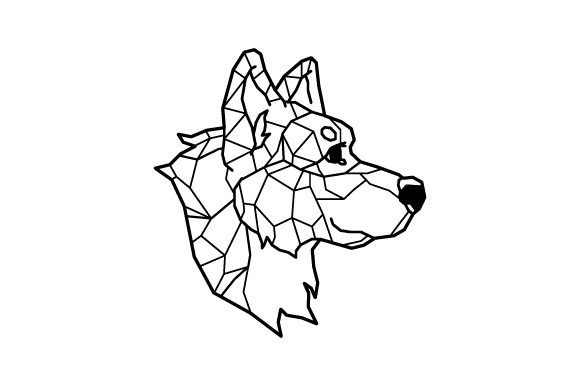 Download Polygon Dog Head Line Art - Dog head line art Collection