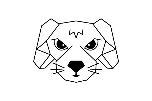Download Polygon Dog Head Line Art - Dog head line art Collection