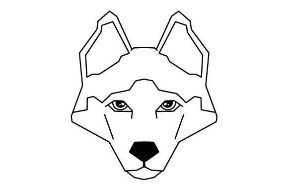 Download Polygon Dog Head Line Art - Dog head line art Collection