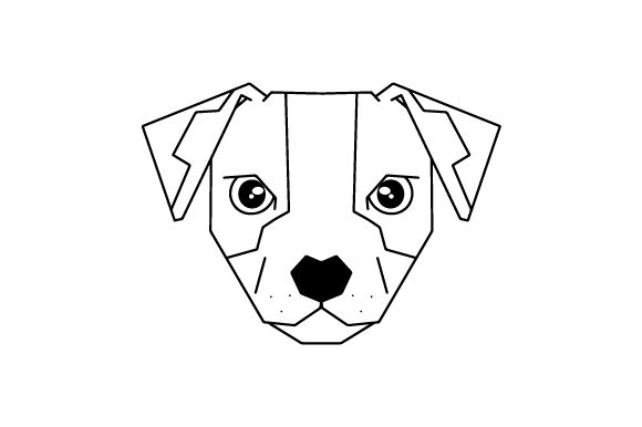 Download Polygon Dog Head Line Art - Dog head line art Collection