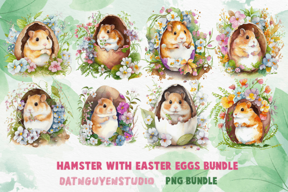 Download Easter Day Bundle PNG, Hamster Easter - Easter day Collection
