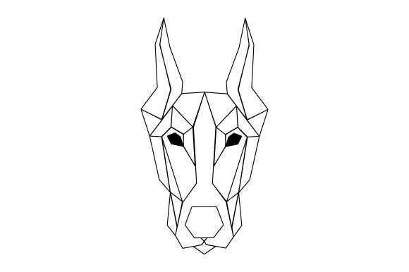 Download Polygon Dog Head Line Art - Dog head line art Collection