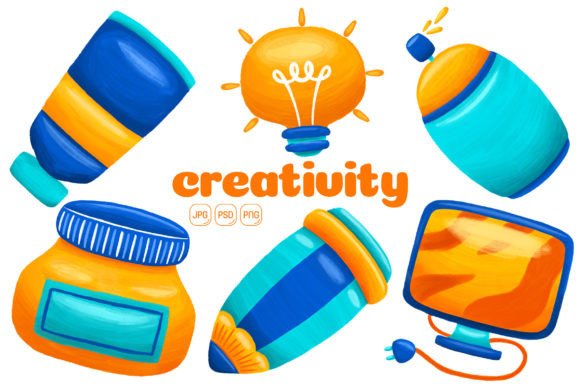 Download Creativity Element Illustration Pack 02 - Creativity Collection