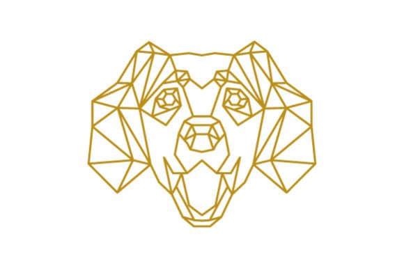 Download Polygon Dog Head Line Art - Dog head line art Collection