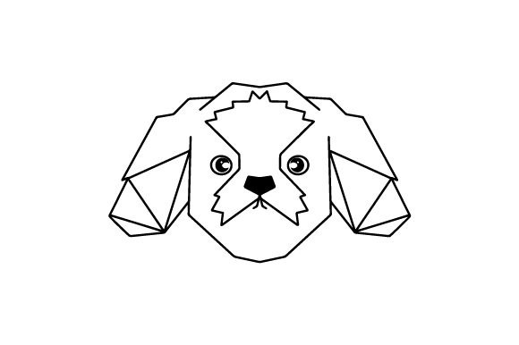 Download Polygon Dog Head Line Art - Dog head line art Collection