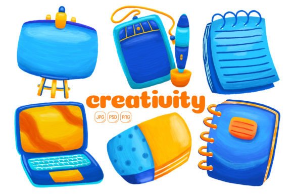 Download Creativity Element Illustration Pack 01 - Creativity Collection