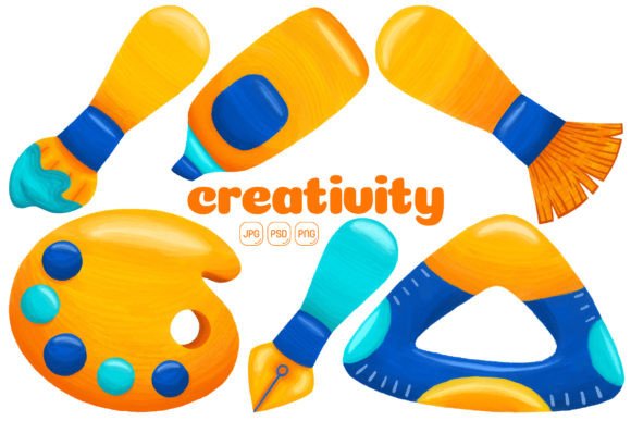 Download Creativity Element Illustration Pack 03 - Creativity Collection