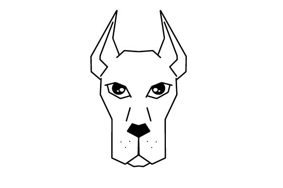 Download Polygon Dog Head Line Art - Dog head line art Collection