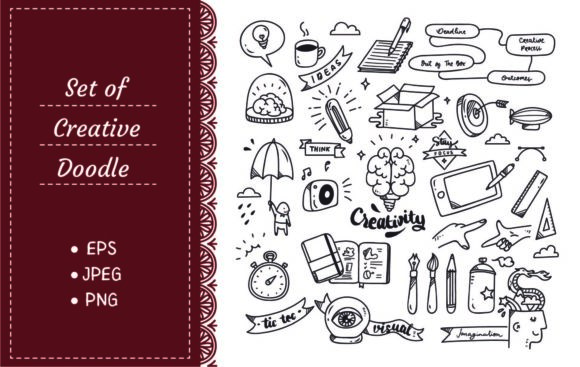 Download Set of Creativity Doodle - Creativity Collection
