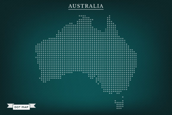Download Flower Dotted Map of Australia Vector - Australia vector Collection
