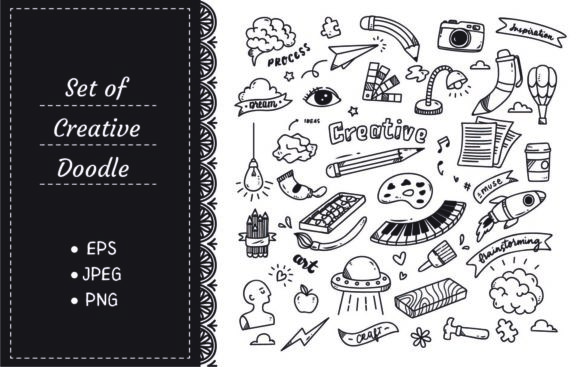 Download Set of Creativity Doodle - Creativity Collection