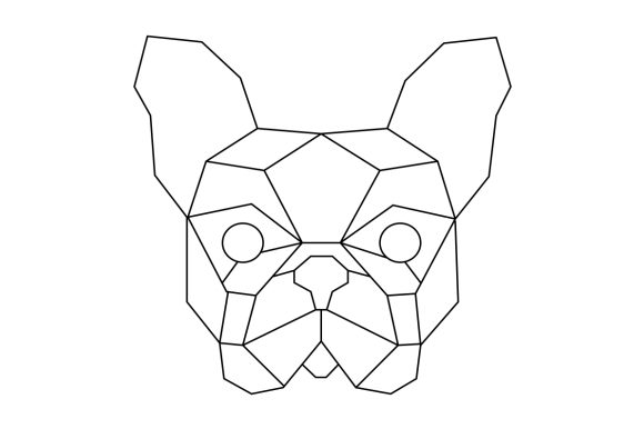 Download Polygon Dog Head Line Art - Dog head line art Collection